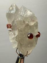 Load image into Gallery viewer, High-Grade Naturally Faceted Red Spessartine Garnet on Matrix — Skardu, Pakistan
