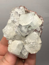 Load image into Gallery viewer, Lustrous Apophyllite over Red Heulandite (Zeolite Pocket) — Deccan Traps, Maharashtra, India
