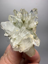 Load image into Gallery viewer, Chlorite-Included Faden Quartz Cluster (Green Phantom Quartz) | Pakistan Mineral Specimen
