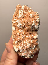 Load image into Gallery viewer, Peach Druzy Heulandite on Matrix – India | Rare Peach Crystal Mineral Specimen for Collectors &amp; Display

