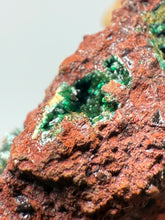 Load image into Gallery viewer, Brochantite Collector Mineral Specimen – Vivid Green Copper Crystals from Morocco
