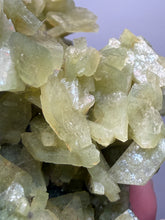Load image into Gallery viewer, High-Grade Green Heulandite on Peach Stilbite Crystal Cluster | Deccan Traps, Maharashtra, India | Collector Mineral Specimen
