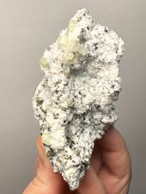 Load image into Gallery viewer, 2” New Find: Huanzala Mine Peru Sphalerite + Chalcopyrite + Apatite + Calcite + Quartz | Collector Display Specimen
