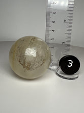 Load image into Gallery viewer, Dendrite Manganese Included Iron Oxide Quartz (Golden Healer) Sphere • RARE
