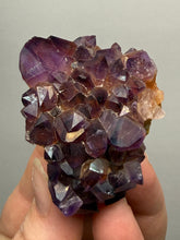 Load image into Gallery viewer, Premium Hematite-Phantom Deep Magenta Ametrine Cluster | Deccan Traps, India | Collector Mineral Specimen
