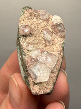 Load image into Gallery viewer, Pink Apophyllite on Red &amp; Green Heulandite – Deccan Traps, Maharashtra, India
