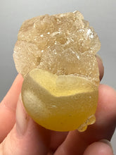 Load image into Gallery viewer, Rare Botryoidal Yellow Fluorite on Quartz Matrix  Collector Mineral Specimen – Maharashtra, India
