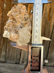 Yellow Diamond Calcite + Pearl Heulandite • Maharashtra, India