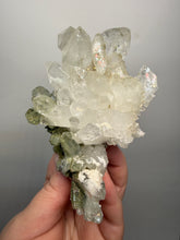 Load image into Gallery viewer, Chlorite-Included Quartz Cluster (Green Phantom Quartz) – Pakistan Mineral Specimen
