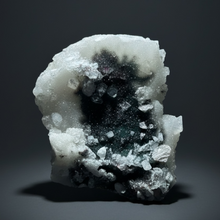 Load image into Gallery viewer, Rare Druzy Forest Green Apophyllite on Matrix | Mineral Cabinet Specimen | Deccan Traps, Maharashtra, India

