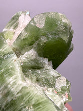 Load image into Gallery viewer, Electric Green Diopside on Quartz – Collector Mineral Specimen (Gilgit-Baltistan) Pakistan
