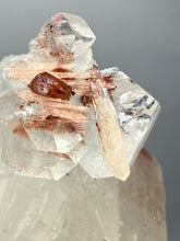 Load image into Gallery viewer, Lustrous Apophyllite over Red Heulandite (Zeolite Pocket) — Deccan Traps, Maharashtra, India
