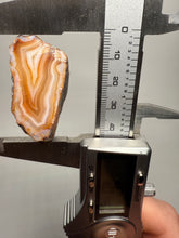 Load image into Gallery viewer, High-Grade Indonesian Sumatra Agate Pair – Vibrant Banded Chalcedony with Rich Color Zoning | Ethical Lapidary &amp; Collector Display Specimens
