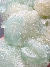 Load image into Gallery viewer, Luminous Mint Apophyllite with Glittering Druzy Sugar Quartz – India
