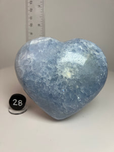 Blue Celestite Heart