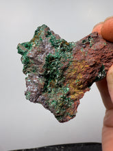 Load image into Gallery viewer, Brochantite Collector Mineral Specimen – Vivid Green Copper Crystals from Morocco
