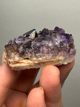 Load image into Gallery viewer, Premium Hematite-Phantom Deep Magenta Ametrine Cluster | Deccan Traps, India | Collector Mineral Specimen
