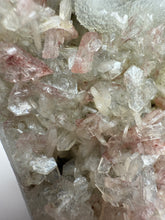 Load image into Gallery viewer, Pink and Pearl Heulandite + White Botryoidal Chalcopyrite • Maharashtra, India
