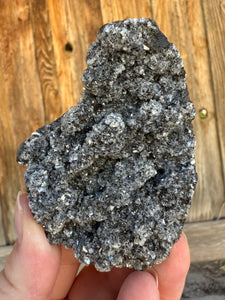 Druzy Black Apophyllite • Maharashtra, India