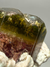 Load image into Gallery viewer, Tri-Color Tourmaline with Feldspar Mineral Specimen – Pakistan

