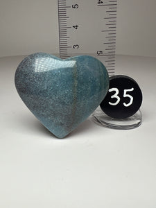 Blue Trolleite from Brazil • Heart