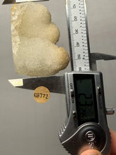 Load image into Gallery viewer, High-Grade “Dream Cloud” Druzy Chalcedony Stalactite — Maharashtra, India (Collector Display Specimen)
