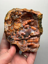 Load image into Gallery viewer, “Goblin Chalcedony” Pink &amp; Orange Druzy Botryoidal Stalactites — Tichka Massif, High Atlas, Morocco
