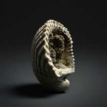 Load image into Gallery viewer, Bivalve (Pelecypoda) Fossil Sea Shell with Chalcopyrite | Mineralized Fossil Specimen | Indonesia
