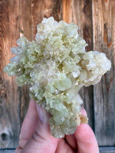Green Heulandite Cluster • Maharashtra, India