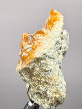 Load image into Gallery viewer, Hessonite Garnet Cluster on Matrix – Natural Collector Specimen from Pakistan | High-Grade Orange-Red Garnet Crystals
