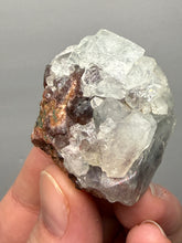 Load image into Gallery viewer, Lustrous Apophyllite over Red Heulandite (Zeolite Pocket) — Deccan Traps, Maharashtra, India
