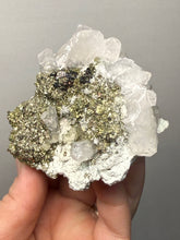 Load image into Gallery viewer, 3.3” New Find: Huanzala Mine Peru Sphalerite + Chalcopyrite + Apatite + Calcite + Quartz | Collector Display Specimen
