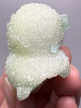 Load image into Gallery viewer, Luminous Mint Apophyllite with Glittering Druzy Sugar Quartz – India
