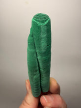 Load image into Gallery viewer, 3.5” Druzy Malachite Stalactite — Botryoidal “Cave” Formation | DR Congo  | Collector Mineral Specimen
