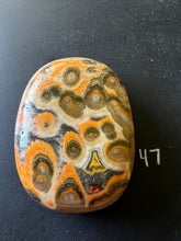 Load image into Gallery viewer, Bumblebee Jasper Agate Palm Stone from West Java, Indonesia • AAA High Grade
