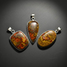Load image into Gallery viewer, PENDANT | Moroccan Seam Agate | 925 Silver Plated
