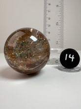 Load image into Gallery viewer, Garden Quartz Golden Rutile and/or Cubic Golden Pyrite Sphere • High Grade • RARE
