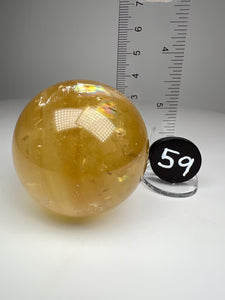 Golden Calcite Sphere • High Grade