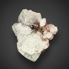 Load image into Gallery viewer, Lustrous Apophyllite over Red Heulandite (Zeolite Pocket) — Deccan Traps, Maharashtra, India
