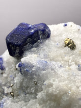 Load image into Gallery viewer, Afghan Lazurite Specimen | Deep Blue Lapis-Grade Crystal on Matrix | Collector Display Mineral
