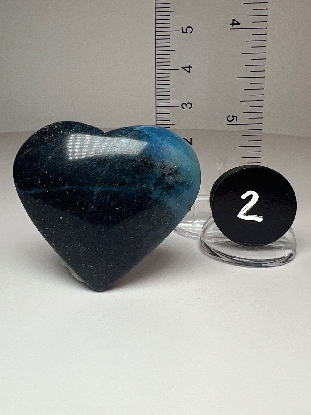 Blue Trolleite from Brazil • Heart