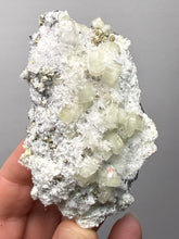 Load image into Gallery viewer, 3.1” New Find: Huanzala Mine Peru Sphalerite + Chalcopyrite + Apatite + Calcite + Quartz | Collector Display Specimen
