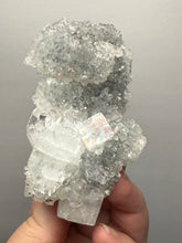 Load image into Gallery viewer, Druzy Chalcedony Stalactites with Druzy Clear Apophyllite | Maharashtra, India
