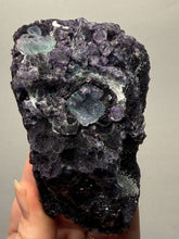 Load image into Gallery viewer, High-Grade Rare Purple-Green-Blue Cubic Fluorite | Cabinet Mineral Collector Specimen | Zhejiang Province, China
