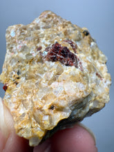 Load image into Gallery viewer, Naturally Faceted Zircon Crystal on Pegmatite–Quartz  and Biotite Matrix • Pakistan Mineral Specimen
