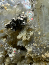 Load image into Gallery viewer, High-Grade Blue Barite with Iron Pyrite | Sidi Lahcen Mine, Nador, Morocco
