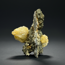 Load image into Gallery viewer, High-Grade Yellow Barite with Iron Pyrite | Bou Nahas Mine, Tinghir Province, Morocco
