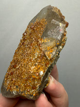 Load image into Gallery viewer, Spessartine Garnet on Smoky Quartz | Wushan Spessartine Mine, Tongbei, Yunxiao Co., Zhangzhou, Fujian, China
