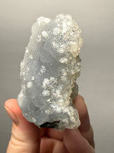 Load image into Gallery viewer, Druzy Chalcedony Stalactite with Druzy Clear Apophyllite | Maharashtra, India
