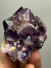 Load image into Gallery viewer, Premium Hematite-Phantom Deep Magenta Ametrine Cluster | Deccan Traps, India | Collector Mineral Specimen
